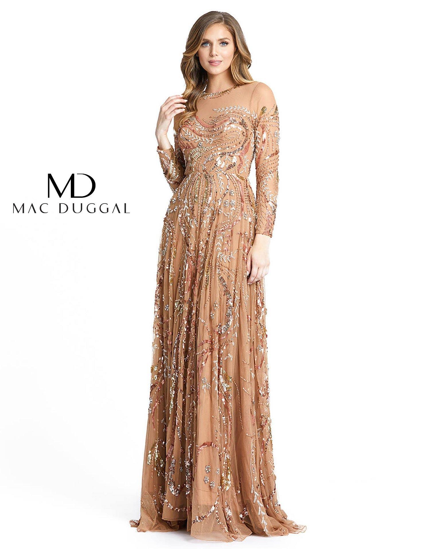 Sequin Embroidered Gown by Ieena for Mac Duggal for $90 | Rent the Runway